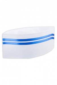 CHFH-009 custom-made Japanese cuisine sushi chef flat hat western restaurant hotel working hat front view